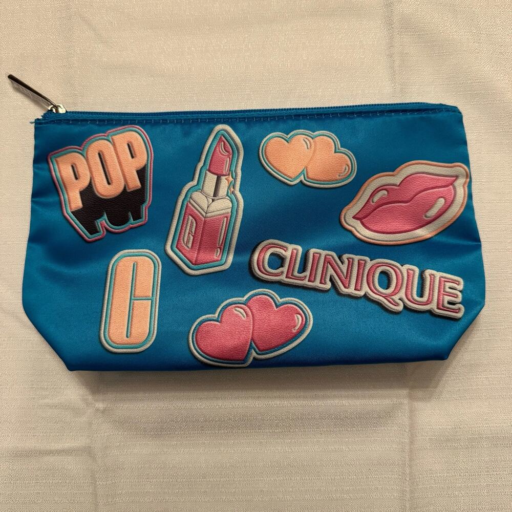 Clinique Spring 2024 Bonus Gift from Macy's Blue Bag No Makeup Empty Barbiecore